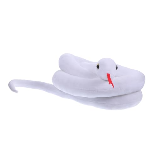 Toddmomy Realistische Plüschschlange Großes Kuscheltier Detailgetreue Dekofigur für Halloween Wohnzimmer Rollenspiel Ghost Festival Gruselige Atmosphäre Weiches Stofftier von Toddmomy