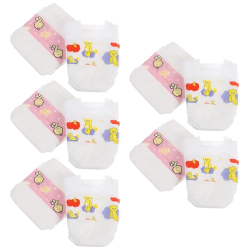Toddmomy Realistische Puppenwindeln Mini Stoffwindeln für Neugeborene Puppen Weiche Unterwäsche Zubehör für Rollenspiele und Puppenpflege Toddmomy Realistische Puppenwindeln Mini Stoffwindeln für Neugeborene Puppen Weiche Unterwäsche Zubehör für Rollenspiele und Puppenpflege von Toddmomy