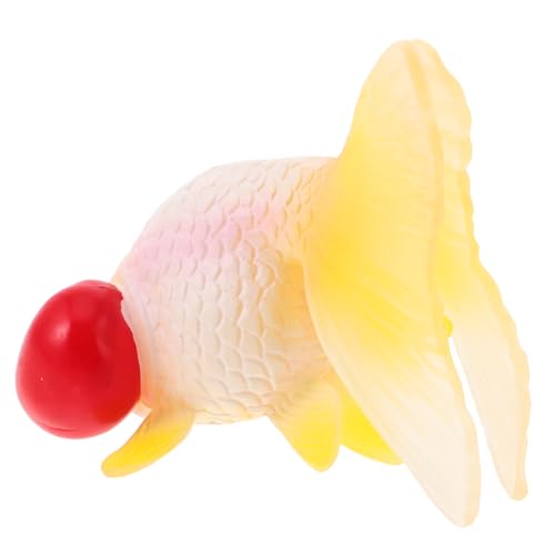 Toddmomy Realistischer Kleiner Kunststoff Goldfisch Schwimmende Aquariumdekoration Langlebige Tierfigur für Fischbecken Pflegefrei Pädagogisches von Toddmomy