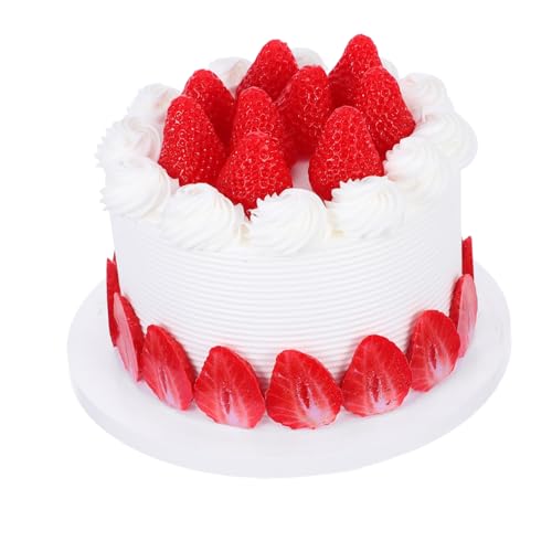 Toddmomy Realistischer Künstlicher Geburtstagskuchen Dekoattrappe für Hochzeit Party Fotorequisite Lebensechtes Dessert Modell für Schaufenster und Filmkulisse Toddmomy Realistischer Künstlicher Geburtstagskuchen Dekoattrappe für Hochzeit Party Fotorequisite Lebensechtes Dessert Modell für Schaufenster und Filmkulisse von Toddmomy