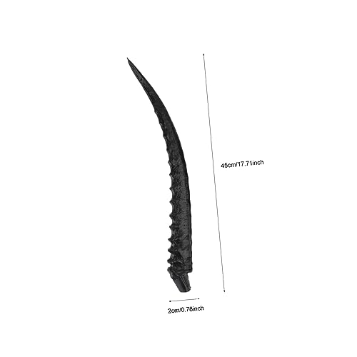 Toddmomy Realistischer Teufelshörner Haarreif DIY Kostüm Haarschmuck Halloween Karneval Festival Zubehör Schwarz für Kreative Verkleidung und Party von Toddmomy
