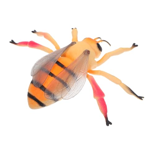 Toddmomy Realistisches Bienenmodell aus Gummi Leichtes Insektenspielzeug für Pädagogisches Lernspiel für Naturerkundung Geburtstagsgeschenk Schulprojekte Familienaktivitäten von Toddmomy