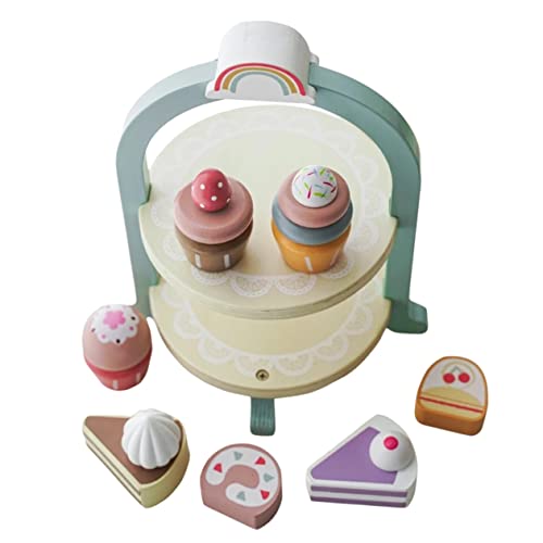 Toddmomy Realistisches Cupcake Spielset aus Detailgetreue Simulation Zubehör für Puppenhaus Rollenspiel Miniatur Dekoration und Kreative Spielideen von Toddmomy