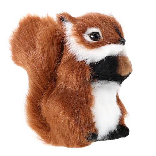 Toddmomy Realistisches Eichhörnchen Plüschtier Deko Miniatur Tiermodell für Fotografie Requisiten Tischdekoration Lebensecht und Detailgetreu Dunkelbraun Toddmomy Realistisches Eichhörnchen Plüschtier Deko Miniatur Tiermodell für Fotografie Requisiten Tischdekoration Lebensecht und Detailgetreu Dunkelbraun von Toddmomy