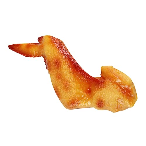Toddmomy Realistisches Großes Hähnchenflügel Modell aus PVC Lebensecht und Dekorativ als Fotorequisite für Zuhause Supermarkt Fleischerei Hotel und Kindergarten von Toddmomy
