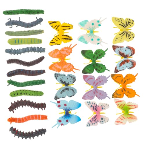 Toddmomy Realistisches Insektenmodell mit Schmetterlingen und Raupen Plastikfreie Spielsachen für Montessori-lernspielzeug für Frühe Bildung und Insekten-partydekoration Toddmomy Realistisches Insektenmodell mit Schmetterlingen und Raupen Plastikfreie Spielsachen für Montessori-lernspielzeug für Frühe Bildung und Insekten-partydekoration von Toddmomy