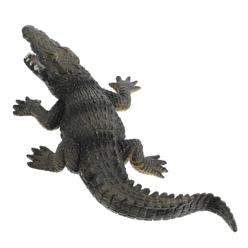 Toddmomy Realistisches Krokodil Modellspielzeug aus Kunststoff Kleine Statische Tierfigur Lebensechtes Fake Animal für Pädagogische Dekoration für Garten und Schlafzimmer von Toddmomy