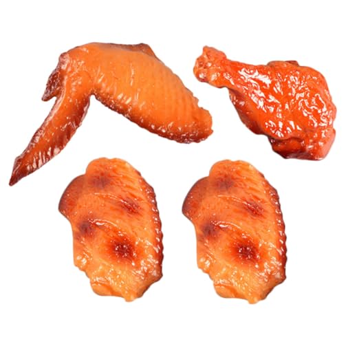 Toddmomy Realistisches Künstliches Hähnchenflügel Keulenmodell aus Langlebigem PVC Lebensechte Food Decor Deko Vielseitig als Foto Requisite Küchen Food Display Geeignet für von Toddmomy