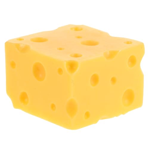 Toddmomy Realistisches Künstliches Käsemodell Dreieckiger Dekorativer Käse Deko für Küche und Fotografie Täuschend Echte Lebensmittelrequisite für Kreative Szenendekoration und von Toddmomy