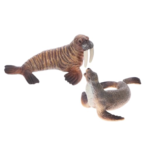 Toddmomy Realistisches Meerestier aus Lebensechte Simulation von Seelöwe und Walross Kleine Meeresbewohner Figuren als Dekoratives Lernspielzeug für Sammler Toddmomy Realistisches Meerestier aus Lebensechte Simulation von Seelöwe und Walross Kleine Meeresbewohner Figuren als Dekoratives Lernspielzeug für Sammler von Toddmomy