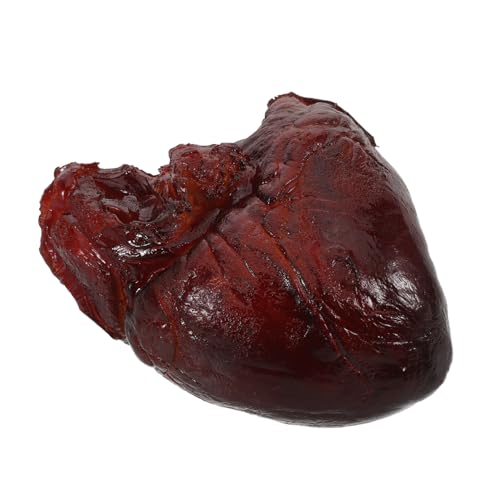 Toddmomy Realistisches Schweineherz Modell Detailgetreues Küchen-Food-Prop Lifelike Fake Meat Deko für Restaurant Fotografie-Requisiten Tragbar Perfektes Accessoire von Toddmomy