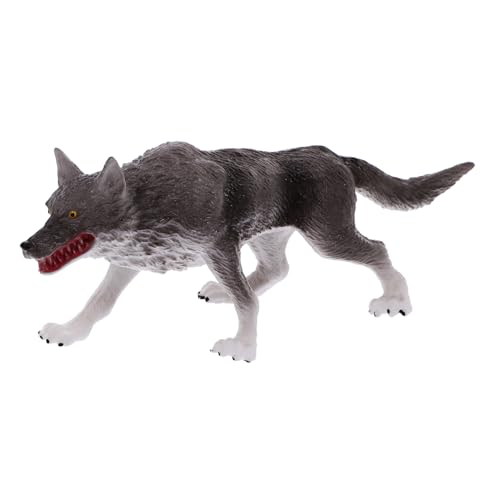 Toddmomy Realistisches Wolf Modell Kognitive Wildtierfigur Für Dekorative Tierfigur Lebensnahe Nachbildung Eines Raubtiers Lernspielzeug Für Frühe Pädagogik von Toddmomy
