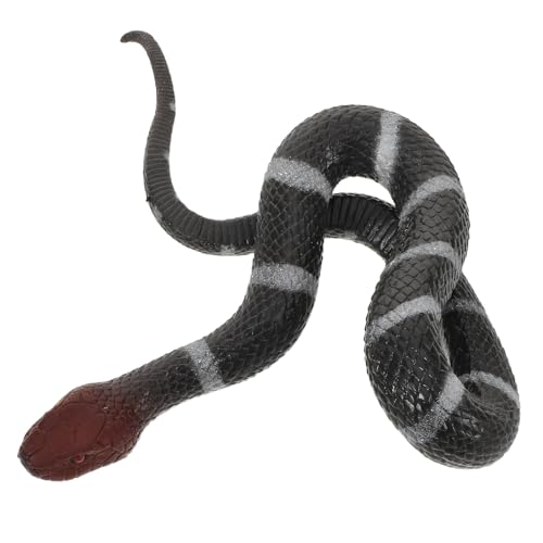 Toddmomy Realistisches gefälschtes Schlangenspielzeug, weiche Schlangen, Spielzeug für Gartenrequisiten, um Vögel fernzuhalten, Eichhörnchen und Mäuse zu erschrecken, Streiche zu Spielen, von Toddmomy