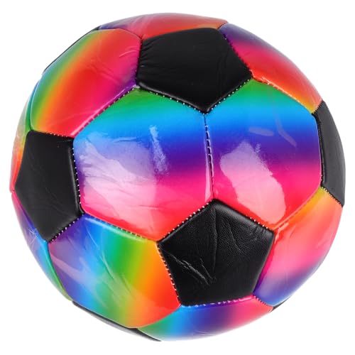 Toddmomy Regenbogenfußball Mädchenfußball 21,5cm roter Fußball Fußbälle 21,5cm Fußbälle bunt 21,5 cm großer Fußball Kleiner Fußball Wählen Sie Fußballgröße 5 PVC von Toddmomy