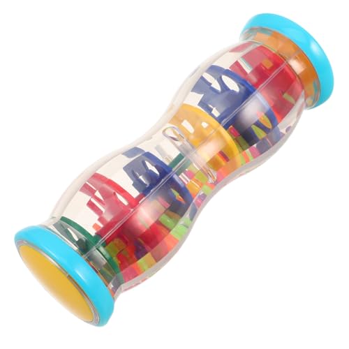 Toddmomy Regenmacher für Musikinstrument mit Rainstick Design Fördert Kognitive Fähigkeiten und Musikverständnis Hochwertiges Kunststoffspielzeug für Sensorische Erfahrungen von Toddmomy