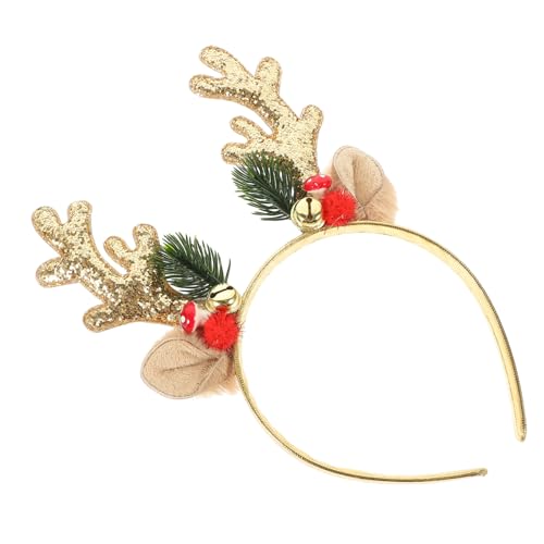 Toddmomy Rentier Geweih Haarband mit Glocken Weihnachtskostüm Zubehör für Rollenspiele Partys und Festlichkeiten für Erwachsene Toddmomy Rentier Geweih Haarband mit Glocken Weihnachtskostüm Zubehör für Rollenspiele Partys und Festlichkeiten für Erwachsene von Toddmomy