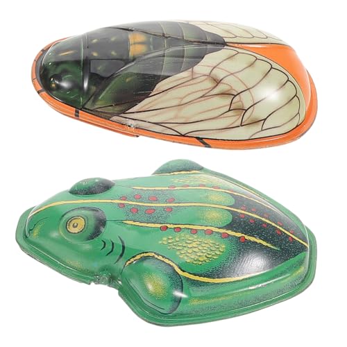 Toddmomy Retro Blechspielzeug mit Zikaden Froschmodell aus Robustem Zinnblech Langlebige Tierfiguren für Sammler und Nostalgisches Spielvergnügen Detailreiche Handwerkskunst Toddmomy Retro Blechspielzeug mit Zikaden Froschmodell aus Robustem Zinnblech Langlebige Tierfiguren für Sammler und Nostalgisches Spielvergnügen Detailreiche Handwerkskunst von Toddmomy