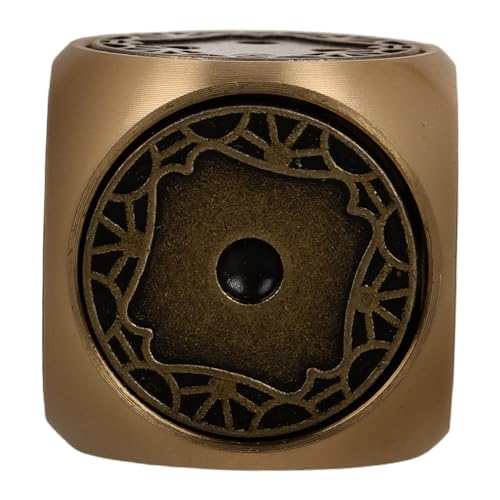 Toddmomy Retro Brass Dice Set Handpolierte Seitige Metallwürfel für Brettspiele und Sammler Kreative Retro Würfel für Tischspiele Elegantes Deko Accessoire Durchmesser von Toddmomy