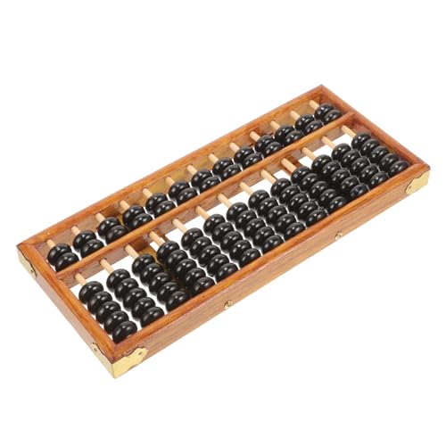Toddmomy Retro für Kinder 13-Stellig Chinesischer Rechenrahmen Pädagogisches Lernspielzeug Mathe Übungsgerät von Toddmomy