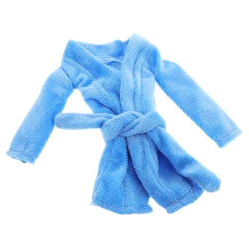 Toddmomy Robe Accessoires Puppenkleidung Bademantel Miniatur-Party-Bademantel Für Puppen Puppen-Bademantel-Party-Accessoire Puppe Langer Bademantel Mini-puppenkleid Sky-Blue Stoff von Toddmomy