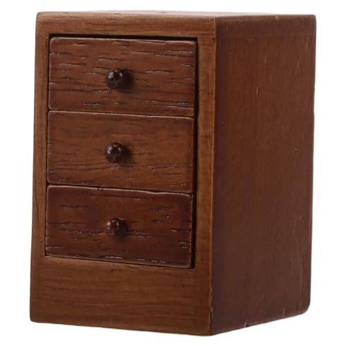 Toddmomy Robustem Gummiholz mit Kastanienbraun Realistisch Gestalteter Puppenhaus Möbel für Spielhaus Pädagogisches Rollenspiel und Schlafzimmer Zubehör von Toddmomy