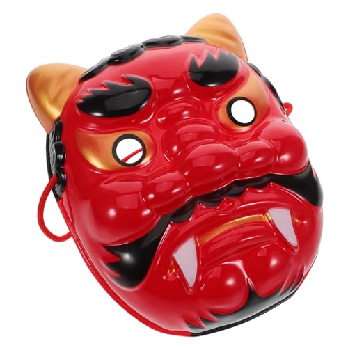 Toddmomy Rote Geistermaske Anime -Maske Schauspiel Maske Kostümmaske Leichte Kostümsmaske japanische maske Cosplay-Kostüm-Stütze Ghost-Cosplay-Maske Halloween-Cosplay-Masken Plastik von Toddmomy
