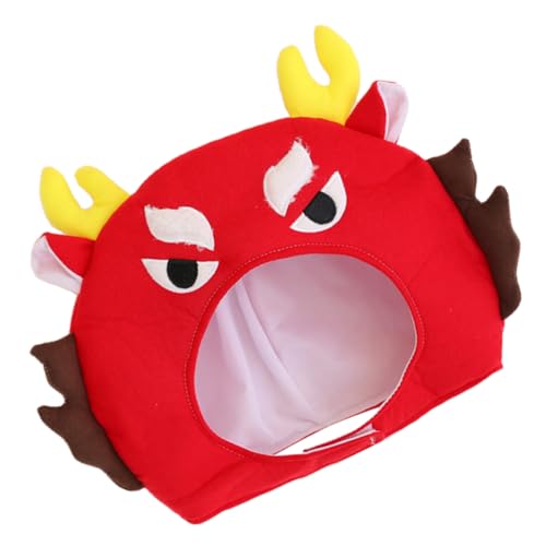 Toddmomy Rotes Cosplay Drachenkopf Hut Party Kostüm Kopfschmuck Fotorequisit für Bühne und Karneval Lustiges Auffälliges Design für Indoor und Outdoor Aktivitäten Toddmomy Rotes Cosplay Drachenkopf Hut Party Kostüm Kopfschmuck Fotorequisit für Bühne und Karneval Lustiges Auffälliges Design für Indoor und Outdoor Aktivitäten von Toddmomy