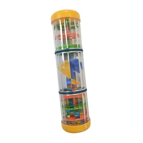 Toddmomy Rotierender Regenklang Spielstab Musikinstrument für Pädagogisches Regen Sound Toy mit Bunten Kugeln Sicher Geruchlos Fördert Kreativität und Sensorische Entwicklung Geschenkidee von Toddmomy