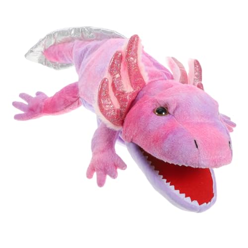 Toddmomy Salamander Handpuppe für Weichem Material Formstabil mit Fingersteuerung für Interaktives und Fantasievolles Geschichtenerzählen Geeignet für Puppentheater und Pädagogisches von Toddmomy