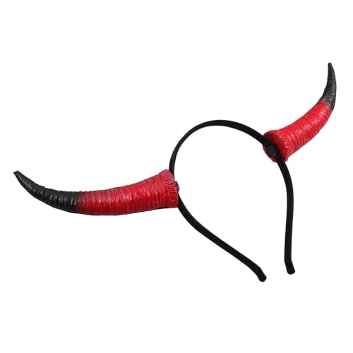 Toddmomy Schafhorn Stirnband für Halloween Cosplay Festival Rotes Haarband mit Einzigartigem Horn Design Bequem für Kostümpartys und Maskeraden Toddmomy Schafhorn Stirnband für Halloween Cosplay Festival Rotes Haarband mit Einzigartigem Horn Design Bequem für Kostümpartys und Maskeraden von Toddmomy