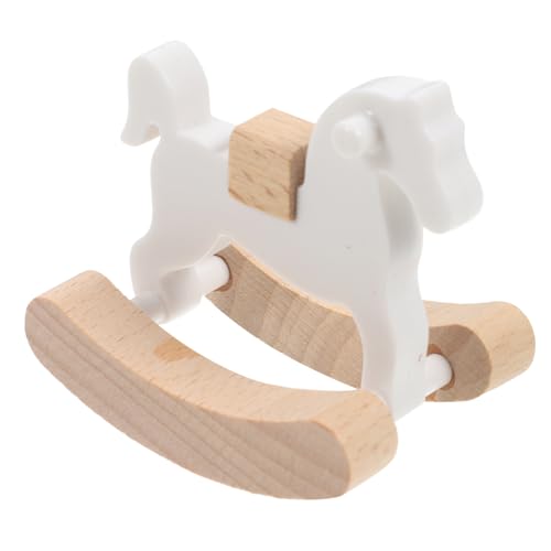 Toddmomy Schaukelpferd Für Puppenhaus Vintage Dekoration Als Requisite Für Mikro Landschaften Und Hausmöbel Ergänzung Für Puppenhaus Zubehör von Toddmomy