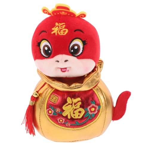 Toddmomy Schlangenpuppe Jahr Der Schlange Plüsch Jahr des Schlangenmaskottchens Plüschschlangenspielzeug Gefälschte Schlangenplüschtiere Jahr Der Schlange Stofftier Chinesische von Toddmomy