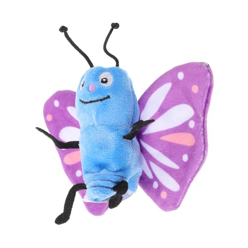 Toddmomy Schmetterlings-Tierhandpuppe puppenspielzeug Kuscheltiere für Lernspielzeug für Kleinkinder Lernspielzeug Puppe Plüschtiere Fingerpuppen PP Baumwolle von Toddmomy