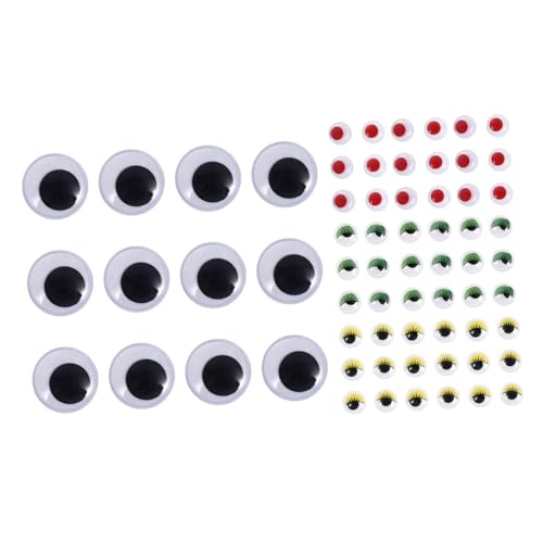 Toddmomy Selbstklebende Wackelaugen Teilig mit Bunten Wimpern und Schwarzen Puppenaugen Langlebige Augenaufkleber für DIY Bastelarbeiten und Spielzeugzubehör für Kindergarten und Toddmomy Selbstklebende Wackelaugen Teilig mit Bunten Wimpern und Schwarzen Puppenaugen Langlebige Augenaufkleber für DIY Bastelarbeiten und Spielzeugzubehör für Kindergarten und von Toddmomy