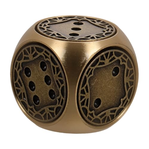 Toddmomy Retro Handgefertigte Messingwürfel Für Brettspiele Und Sammler Seitige Polierte Würfel Aus Massivem Messing Kreative Spielaccessoires Für Traditionelle Würfelspiele von Toddmomy