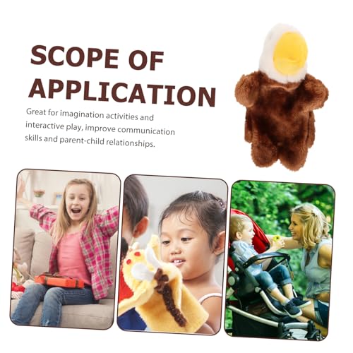 Toddmomy Simulation Adler Handpuppe aus Weichem Material Lustiges Rollenspiel Stofftier für Fördert Fantasie und Kommunikation für Interaktives Eltern Junge Mädchen Spiel von Toddmomy