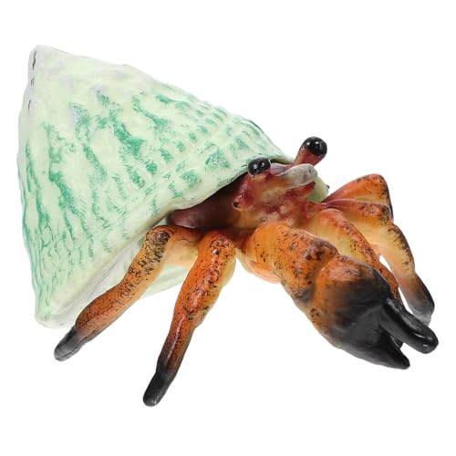 Toddmomy Simulation Pagurian Einsiedlerkrebs Tiermodell aus Kunststoff Realistisches für Fördert die Vorstellungskraft und Ist für Einsatz im Aquarium Lernspielzeug von Toddmomy