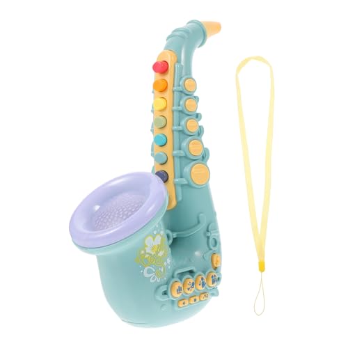 Toddmomy Simulation Saxophon für Tragbares Musikspielzeug aus Hochwertigem Pädagogisches für Jungen und Mädchen Farbenfrohes Blasinstrument von Toddmomy
