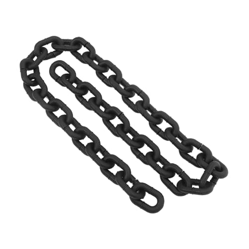 Toddmomy Simulierte Eisenkettendekoration Halloween-Kettenstütze Kettenleinen für Hunde gefälschte Ketten Hundekabelbinder Raus große Kette Ketten für Haustiere PVC Schwarz von Toddmomy