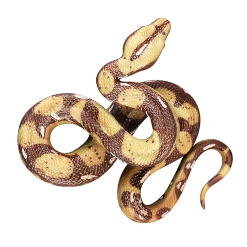 Toddmomy Simulierte Python -spielzeuge Schlangenfigur Schlangenspielzeug Für Halloween - Für Halloween Gefälschte Schlange PVC Brown von Toddmomy