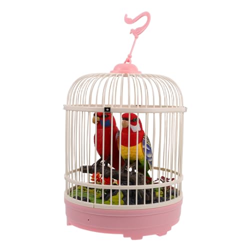 Toddmomy Simulierter Vogelkäfig Bewegungsaktivierte Singvögel Sprechende Vogelspielzeuge Für Spielzeugvögel Vogel Im Käfigspielzeug Zwitschernde Vogelspielzeuge Aus Kunststoff von Toddmomy
