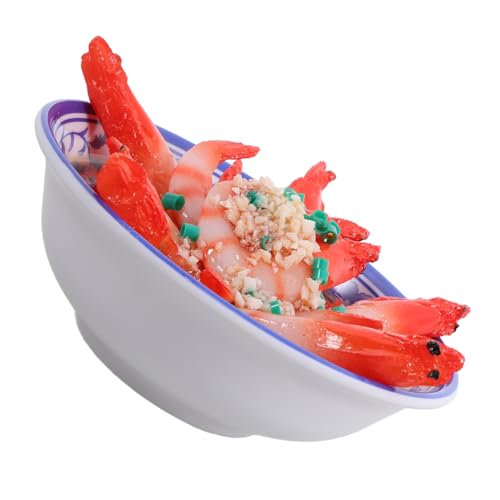 Toddmomy Nachahmung Gekochtes Essen Modell in Plastikschüssel Realistische Dekoration für Küche Restaurant Fotorequisiten von Toddmomy