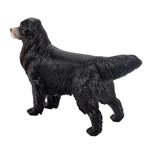 Toddmomy Simuliertes Golden Retriever Hundemodell Golden Retriever-Figur Hunde-Tierfiguren Welpe Hundefigur realistisch Hundefiguren für Plastik Black von Toddmomy