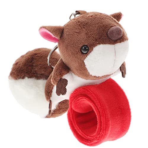 Toddmomy Eichhörnchen Slap Armband für Kinder Thema Partygeschenk Plüschschlagarmband Füllmaterial für Goodie Taschen Kuscheliges Spielzeug von Toddmomy