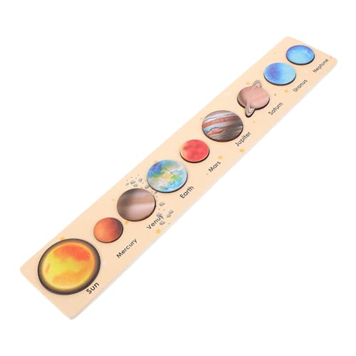 Toddmomy Sonnensystem Puzzle für Holzspielzeug für Vorschulkinder Planeten Lernspielzeug Abnehmbar und Umkonfigurierbar Montessori Kreativität und für Kleinkinder von Toddmomy