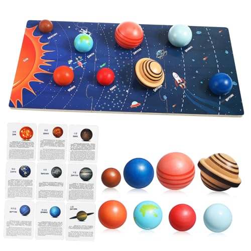 Toddmomy Sonnensystem Puzzle für Lernspielzeug mit Planeten Modell für Vorschulkinder Fördert Spielerisches Lernen über Sicher und Langlebig von Toddmomy
