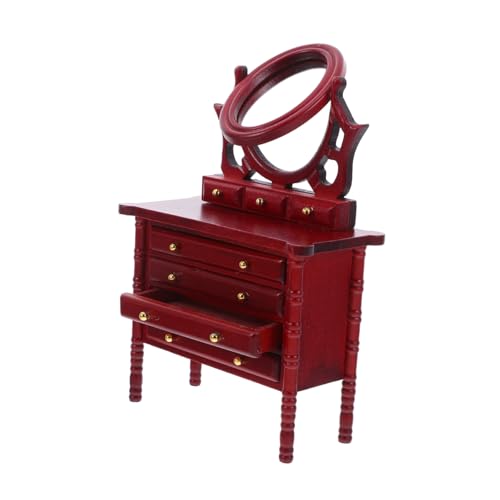 Toddmomy Spiegel und Vintage Holzkommode für Puppenhaus Schlafzimmer Wohnzimmerdekoration Robustes Design Praktischer Stauraum Toddmomy Spiegel und Vintage Holzkommode für Puppenhaus Schlafzimmer Wohnzimmerdekoration Robustes Design Praktischer Stauraum von Toddmomy