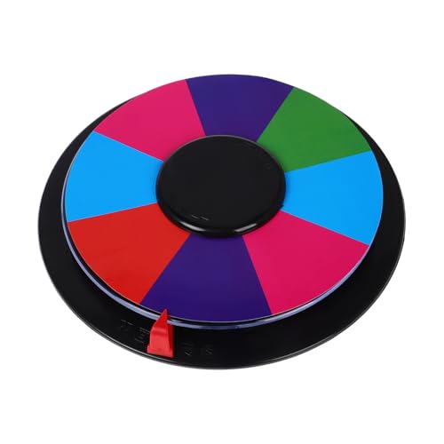Toddmomy Spiel Plattenspieler Farbkreis Spielrad Sich Drehendes Preisrad Schicksalsrad Für Den Unterricht -Spiel Spinnrad Plastik Toddmomy Spiel Plattenspieler Farbkreis Spielrad Sich Drehendes Preisrad Schicksalsrad Für Den Unterricht -Spiel Spinnrad Plastik von Toddmomy