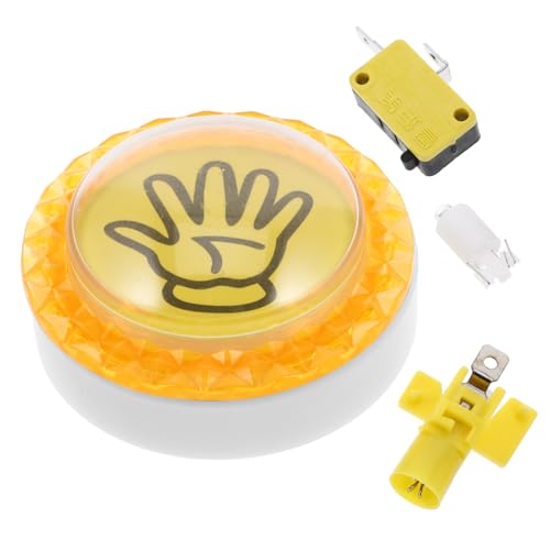 Toddmomy Spielbuzzer mit Licht und Sound Palm Button für Familien und Klassenzimmerquiz Kompatibel mit Spielmaschinen Pat The Cow und Catch The EEL Benutzerfreundlich Toddmomy Spielbuzzer mit Licht und Sound Palm Button für Familien und Klassenzimmerquiz Kompatibel mit Spielmaschinen Pat The Cow und Catch The EEL Benutzerfreundlich von Toddmomy