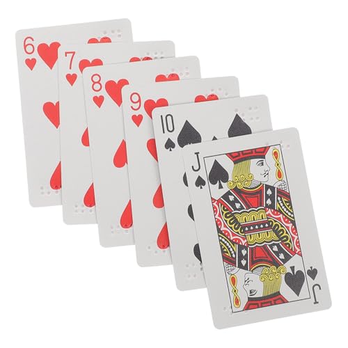 Toddmomy Braille-Spielkarten Für Blinde Große Benutzerfreundliche Kartensets Für Vielfältige Spiele Für Senioren Und Sehbehinderte Barrierefreies Spielen Und Lernen von Toddmomy